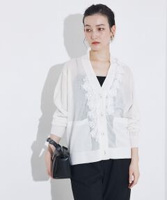 qualite / カリテ カーディガン・ボレロ | boussole×qualite　フラワーエンブロカーディガン