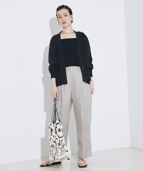 qualite / カリテ カーディガン・ボレロ | boussole×qualite　フラワーエンブロカーディガン | 詳細9