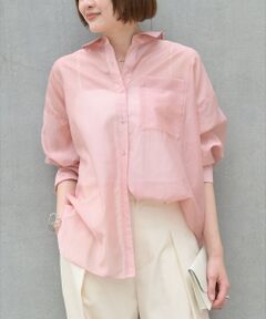 qualite / カリテ シャツ・ブラウス | 【大人シアーシャツ】バックスリットシアーシャツ【予約】