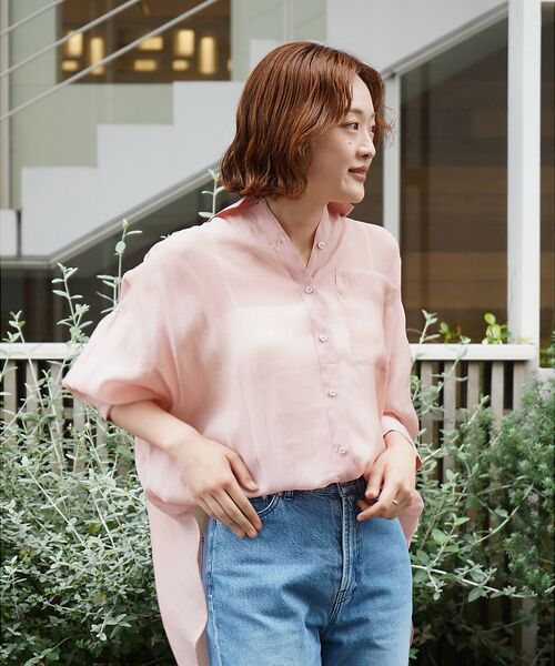 qualite / カリテ シャツ・ブラウス | 【夏活躍の万能羽織り】バックスリットシアーシャツ | 詳細9