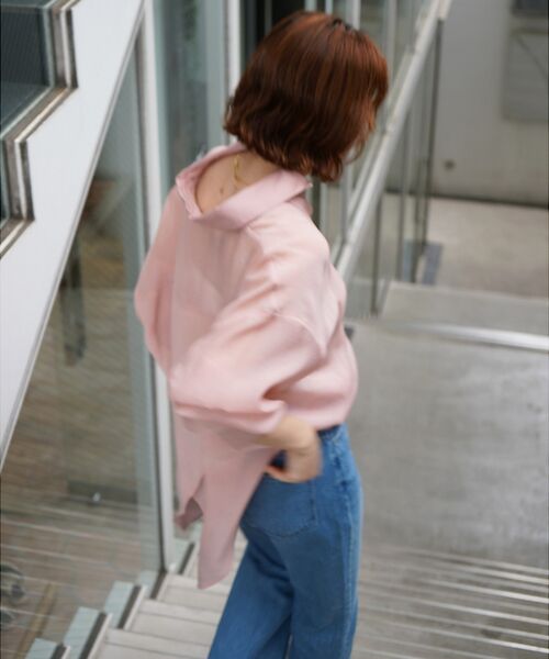 qualite / カリテ シャツ・ブラウス | 【夏活躍の万能羽織り】バックスリットシアーシャツ | 詳細12