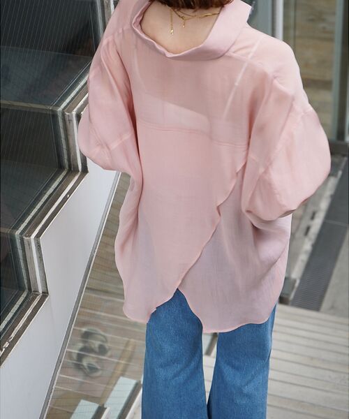 qualite / カリテ シャツ・ブラウス | 【夏活躍の万能羽織り】バックスリットシアーシャツ | 詳細15