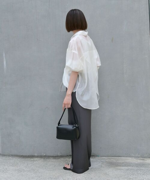 qualite / カリテ シャツ・ブラウス | 【大人シアーシャツ】バックスリットシアーシャツ【予約】 | 詳細6