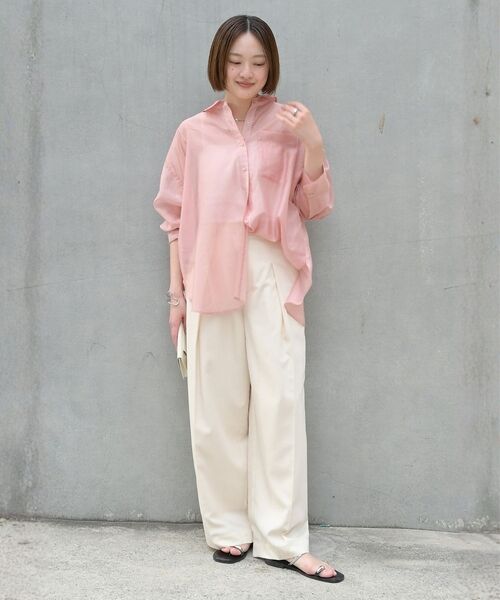 qualite / カリテ シャツ・ブラウス | 【大人シアーシャツ】バックスリットシアーシャツ【予約】 | 詳細25