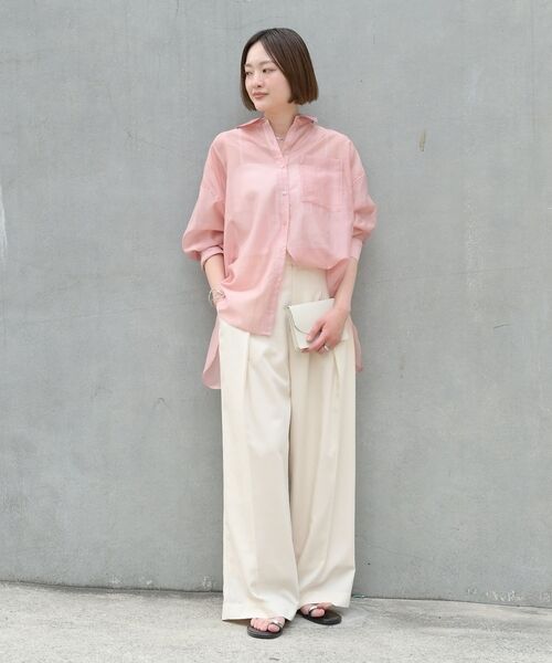 qualite / カリテ シャツ・ブラウス | 【大人シアーシャツ】バックスリットシアーシャツ【予約】 | 詳細26