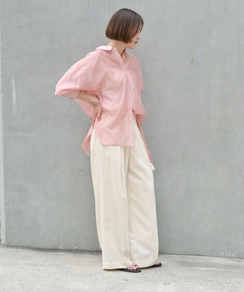 qualite / カリテ シャツ・ブラウス | 【大人シアーシャツ】バックスリットシアーシャツ【予約】 | 詳細30