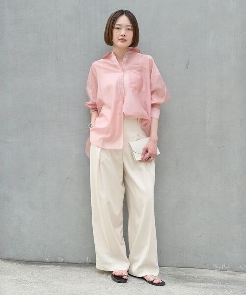 qualite / カリテ シャツ・ブラウス | 【大人シアーシャツ】バックスリットシアーシャツ【予約】 | 詳細18