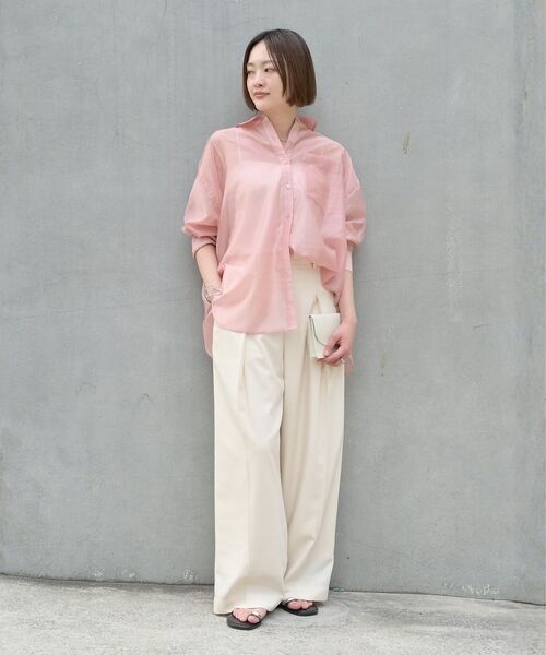 qualite / カリテ シャツ・ブラウス | 【大人シアーシャツ】バックスリットシアーシャツ【予約】 | 詳細19