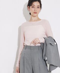 qualite / カリテ Tシャツ | ジャカードニットメロウトップス