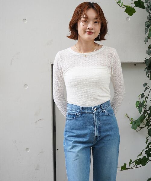 qualite / カリテ Tシャツ | ジャカードニットメロウトップス | 詳細1