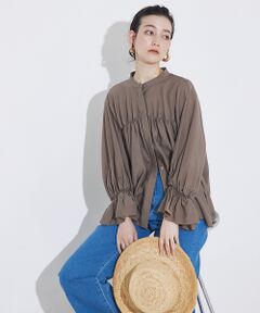 qualite / カリテ シャツ・ブラウス | シャーリングパフスリーブシャツ