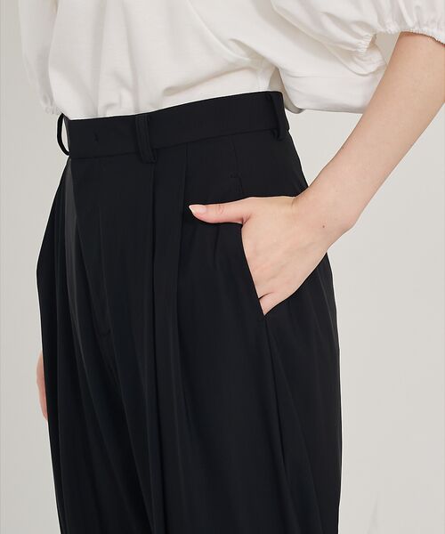 qualite / カリテ パンツ | 【接触冷感＆UV】クールトリコットタックパンツ | 詳細10