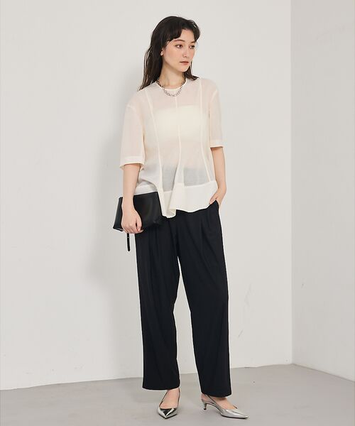 qualite / カリテ パンツ | 【接触冷感＆UV】クールトリコットタックパンツ | 詳細13