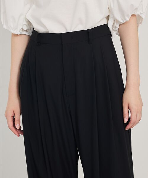 qualite / カリテ パンツ | 【接触冷感＆UV】クールトリコットタックパンツ | 詳細9