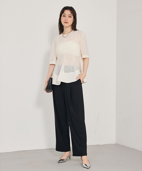 qualite / カリテ パンツ | 【接触冷感＆UV】クールトリコットタックパンツ | 詳細16