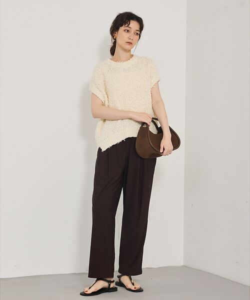 qualite / カリテ パンツ | 【接触冷感＆UV】クールトリコットタックパンツ | 詳細27