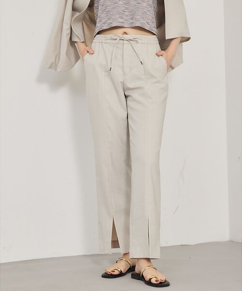 qualite / カリテ パンツ | 【セットアップ対応】スリットパンツ(ベージュ)