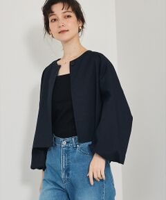 qualite / カリテ ノーカラージャケット | 【セットアップ対応】バルーンジャケット