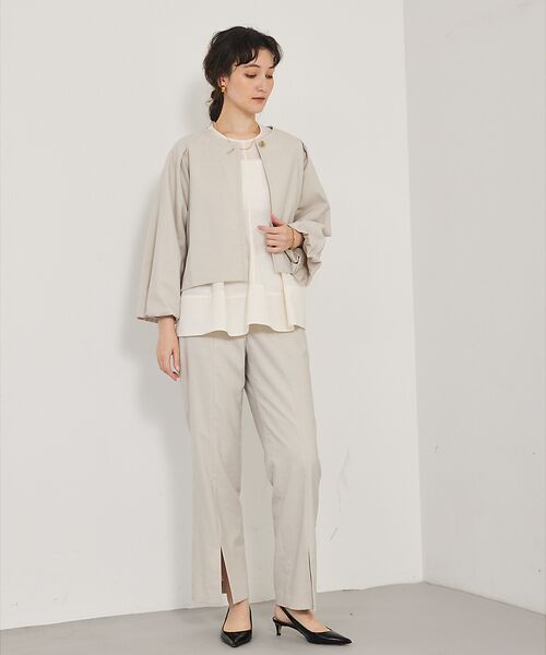 qualite / カリテ ノーカラージャケット | 【セットアップ対応】バルーンジャケット | 詳細1