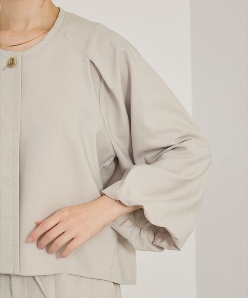 qualite / カリテ ノーカラージャケット | 【セットアップ対応】バルーンジャケット | 詳細11