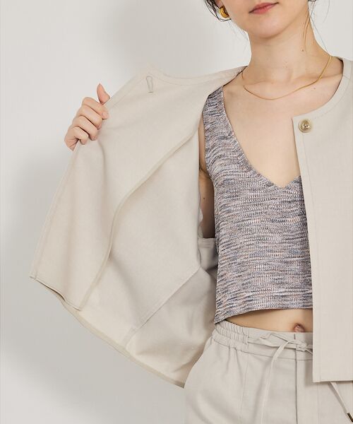 qualite / カリテ ノーカラージャケット | 【セットアップ対応】バルーンジャケット | 詳細12