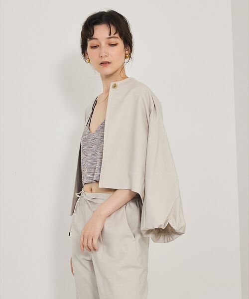 qualite / カリテ ノーカラージャケット | 【セットアップ対応】バルーンジャケット | 詳細14