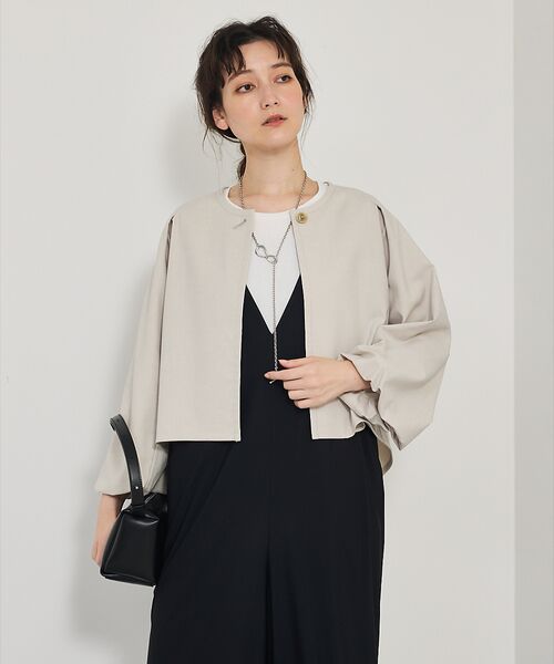 qualite / カリテ ノーカラージャケット | 【セットアップ対応】バルーンジャケット | 詳細17