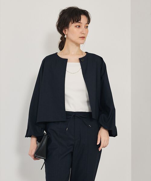 qualite / カリテ ノーカラージャケット | 【セットアップ対応】バルーンジャケット | 詳細22