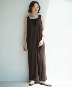 qualite / カリテ サロペット・オールインワン | 【接触冷感＆UV】クールトリコットオールインワン