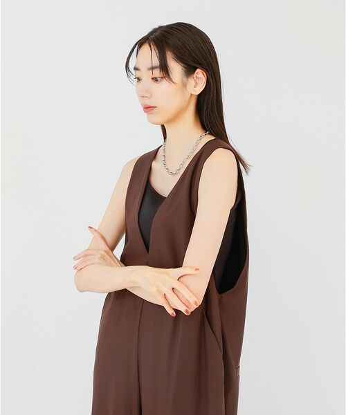 qualite / カリテ サロペット・オールインワン | 【接触冷感＆UV】クールトリコットオールインワン | 詳細17