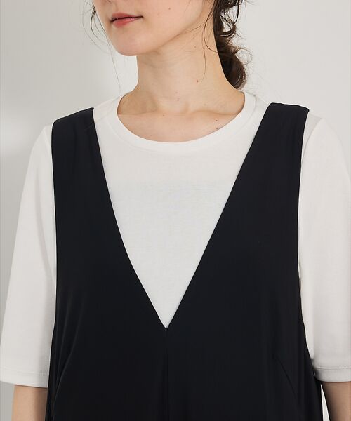 qualite / カリテ サロペット・オールインワン | 【接触冷感&UV】クールトリコットオールインワン | 詳細3