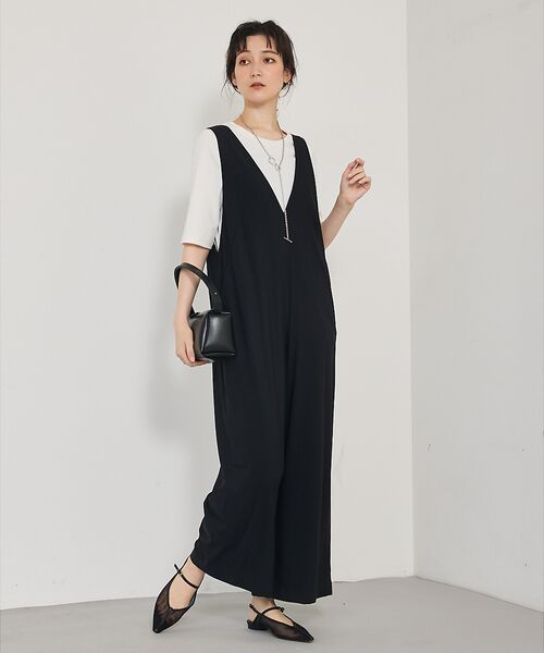 qualite / カリテ サロペット・オールインワン | 【接触冷感&UV】クールトリコットオールインワン | 詳細4