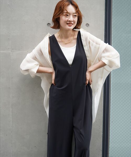 qualite / カリテ サロペット・オールインワン | 【接触冷感&UV】クールトリコットオールインワン | 詳細8