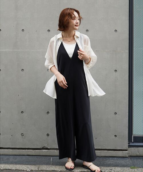 qualite / カリテ サロペット・オールインワン | 【接触冷感&UV】クールトリコットオールインワン | 詳細9