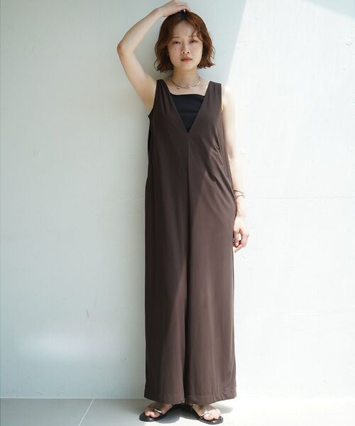 qualite / カリテ サロペット・オールインワン | 【接触冷感&UV】クールトリコットオールインワン | 詳細14