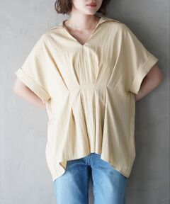 qualite / カリテ シャツ・ブラウス | ウエストタックスキッパー半袖シャツ