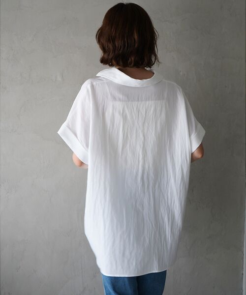 qualite / カリテ シャツ・ブラウス | ウエストタックスキッパー半袖シャツ | 詳細6