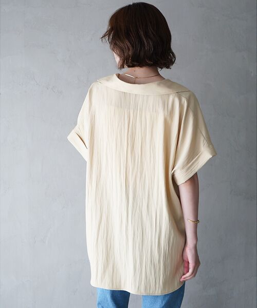 qualite / カリテ シャツ・ブラウス | ウエストタックスキッパー半袖シャツ | 詳細10