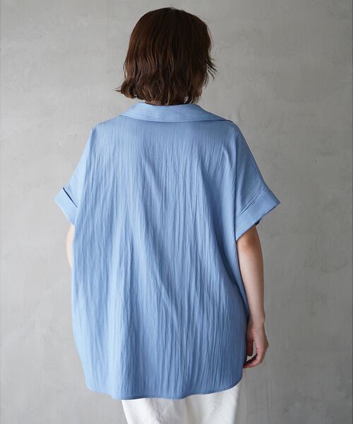 qualite / カリテ シャツ・ブラウス | ウエストタックスキッパー半袖シャツ | 詳細15