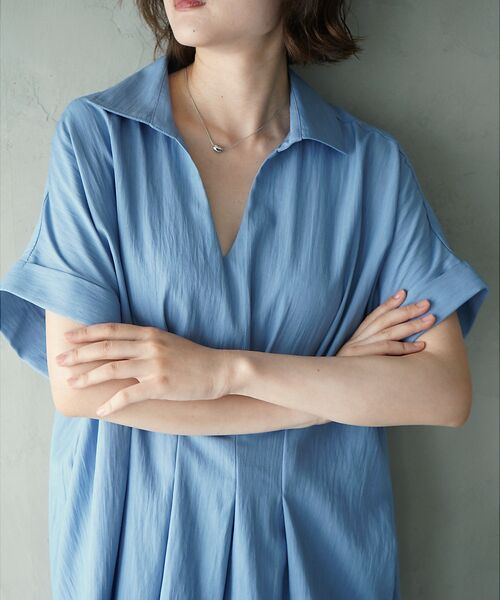 qualite / カリテ シャツ・ブラウス | ウエストタックスキッパー半袖シャツ | 詳細16