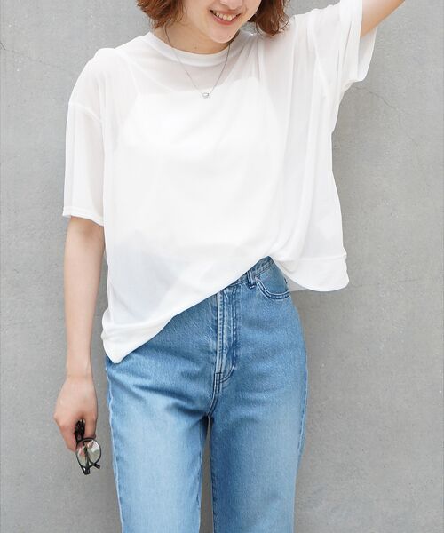 qualite / カリテ Tシャツ | 【インナーキャミ付き】シアードルマンT | 詳細11