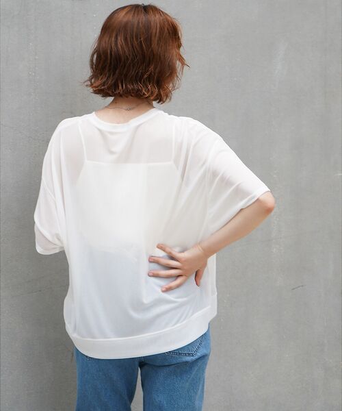 qualite / カリテ Tシャツ | 【インナーキャミ付き】シアードルマンT | 詳細12