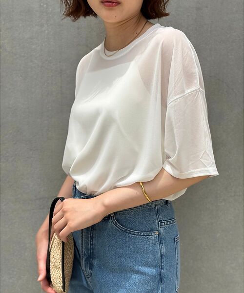 qualite / カリテ Tシャツ | 【インナーキャミ付き】シアードルマンT | 詳細2