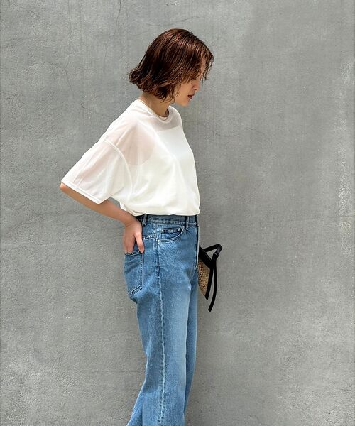 qualite / カリテ Tシャツ | 【インナーキャミ付き】シアードルマンT | 詳細5