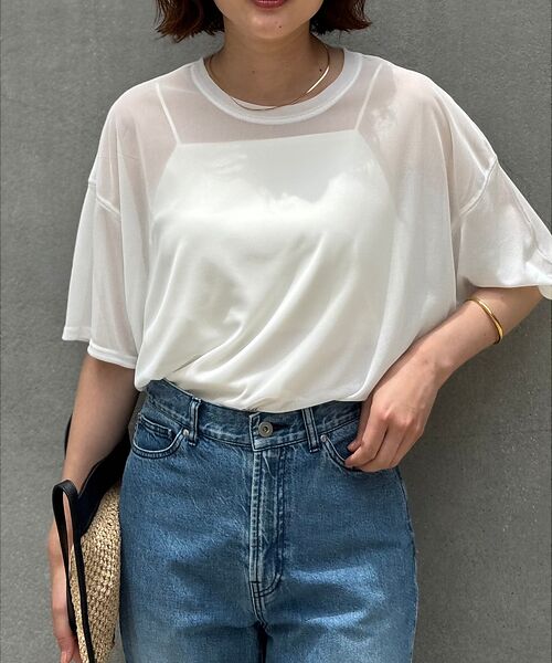 qualite / カリテ Tシャツ | 【インナーキャミ付き】シアードルマンT | 詳細6