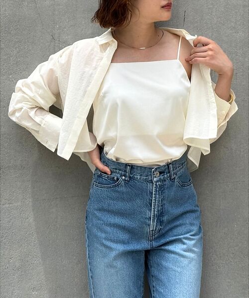 qualite / カリテ Tシャツ | 【インナーキャミ付き】シアードルマンT | 詳細7