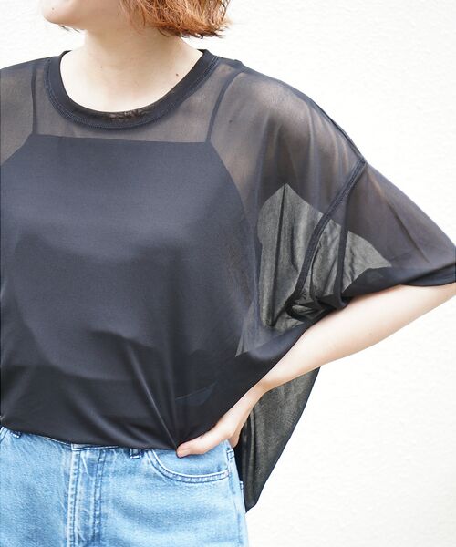 qualite / カリテ Tシャツ | 【インナーキャミ付き】シアードルマンT | 詳細8