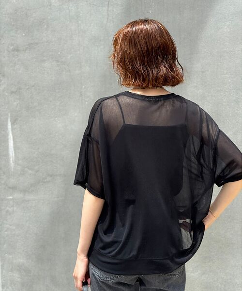 qualite / カリテ Tシャツ | 【インナーキャミ付き】シアードルマンT | 詳細16