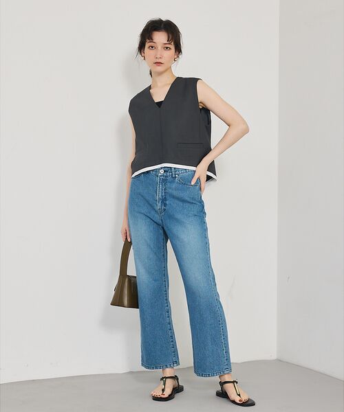 qualite / カリテ ベスト | 【接触冷感＆防シワ】ウールライクジレ/セットアップ対応 | 詳細6