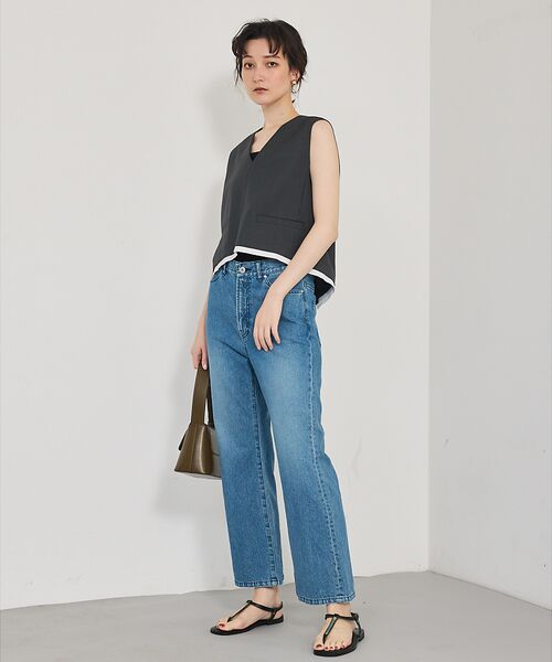 qualite / カリテ ベスト | 【接触冷感＆防シワ】ウールライクジレ/セットアップ対応 | 詳細7